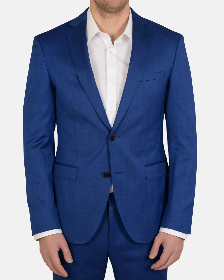 Herr | Kostymer | BOSS BLACK | BOSS Reyno/Wave Wool Suit Napoli Blue