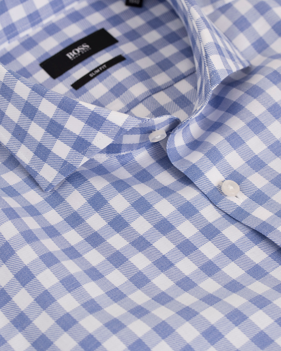 Herr | Skjortor | BOSS BLACK | BOSS Jason Slim Fit Check Shirt Blue