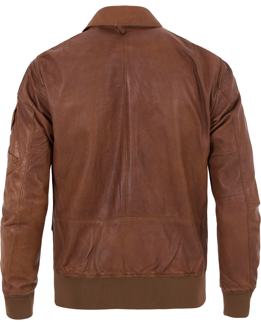 Herr | Jackor | Parajumpers | Brigadier Leather Jacket Cognac