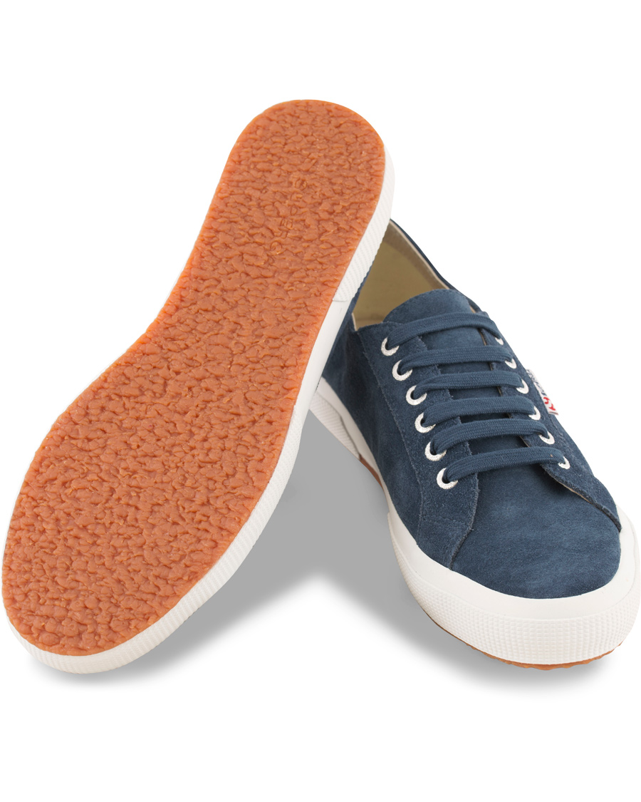 Herr | Superga Suede Sneaker Blue Night Shadow | Superga | Suede Sneaker Blue Night Shadow