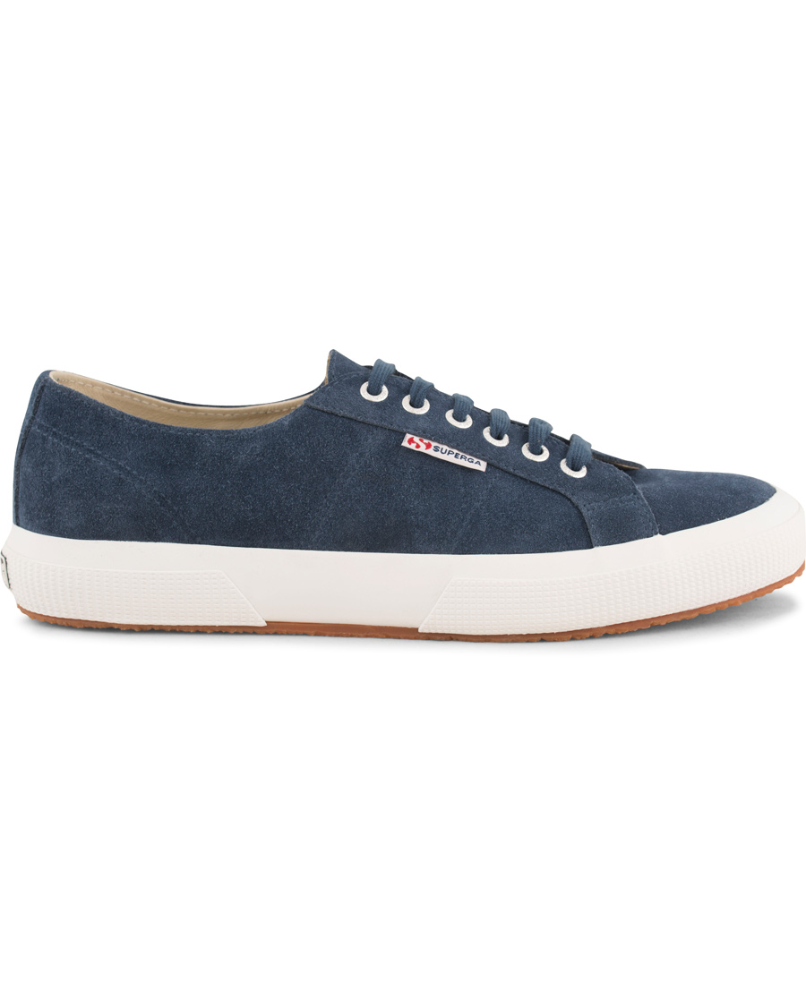 Herr | Superga Suede Sneaker Blue Night Shadow | Superga | Suede Sneaker Blue Night Shadow
