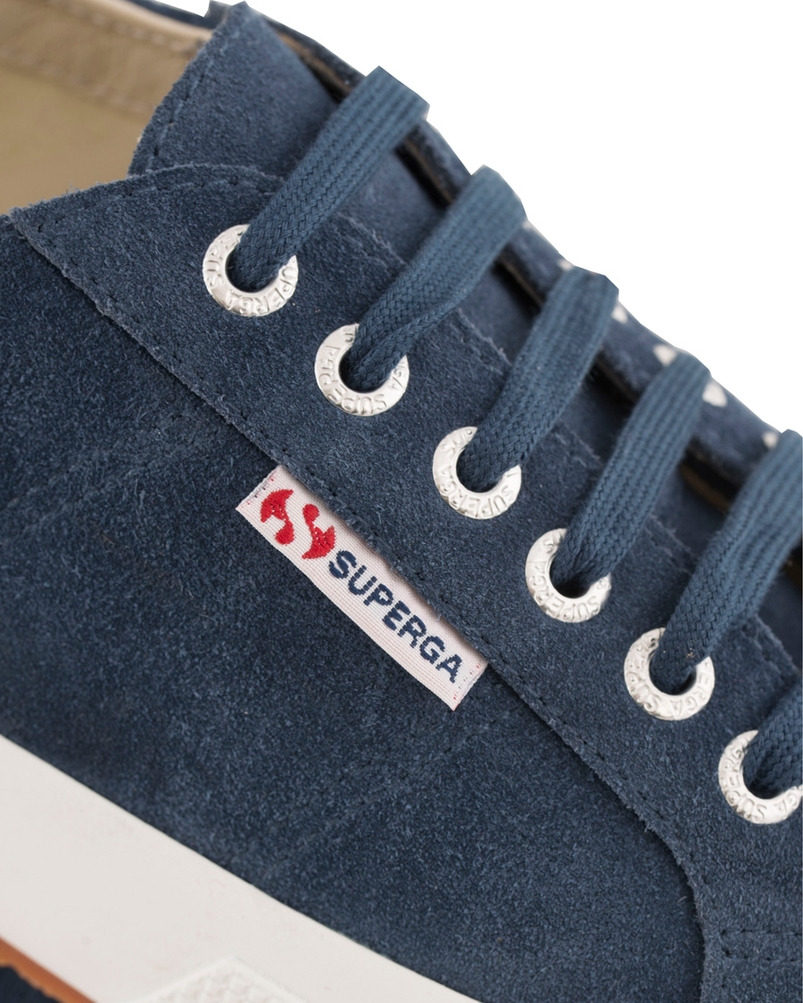 Herr | Superga Suede Sneaker Blue Night Shadow | Superga | Suede Sneaker Blue Night Shadow