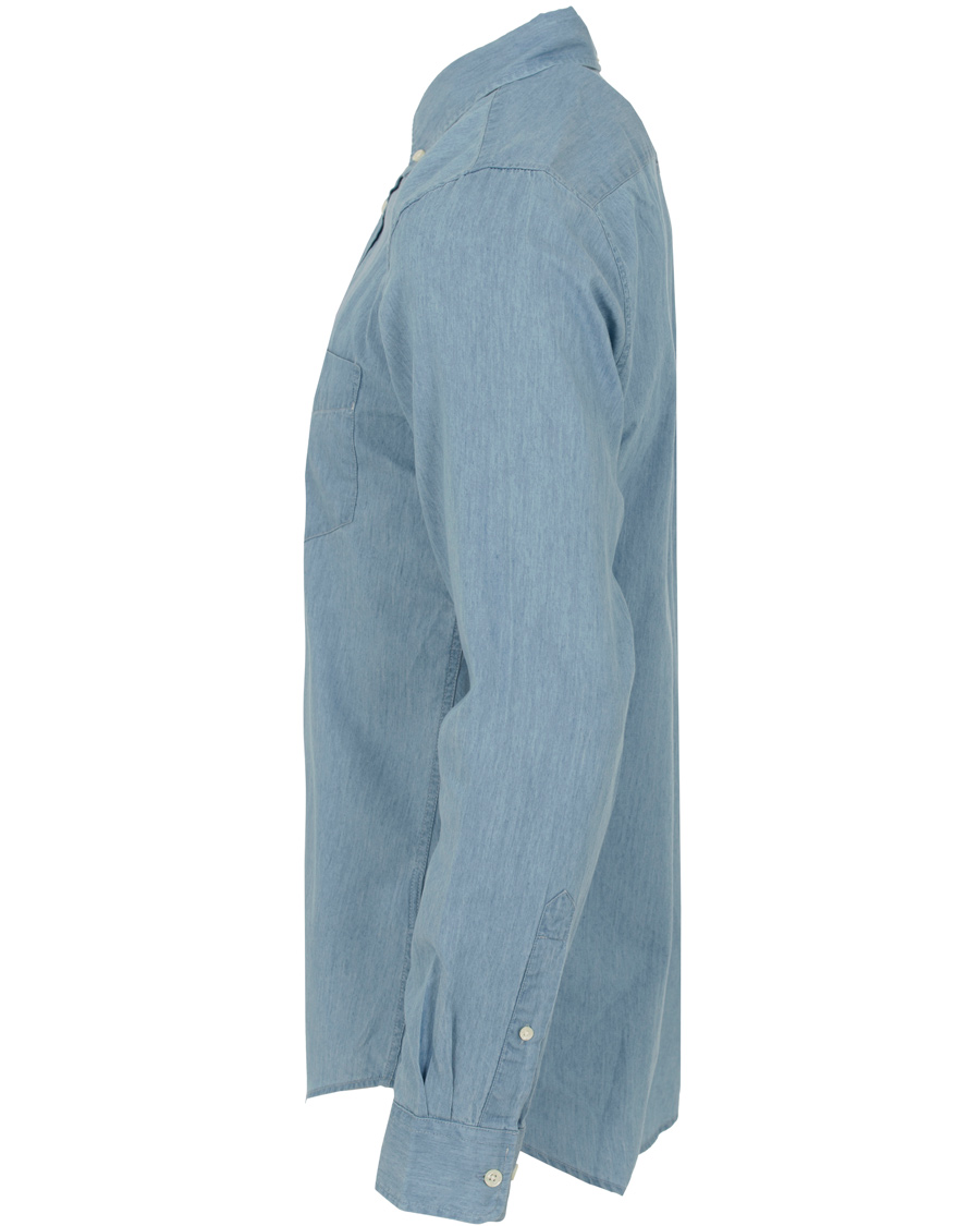 Herr | Skjortor | GANT Rugger | Luxury Indigo Hugger Fit Shirt Light Indigo
