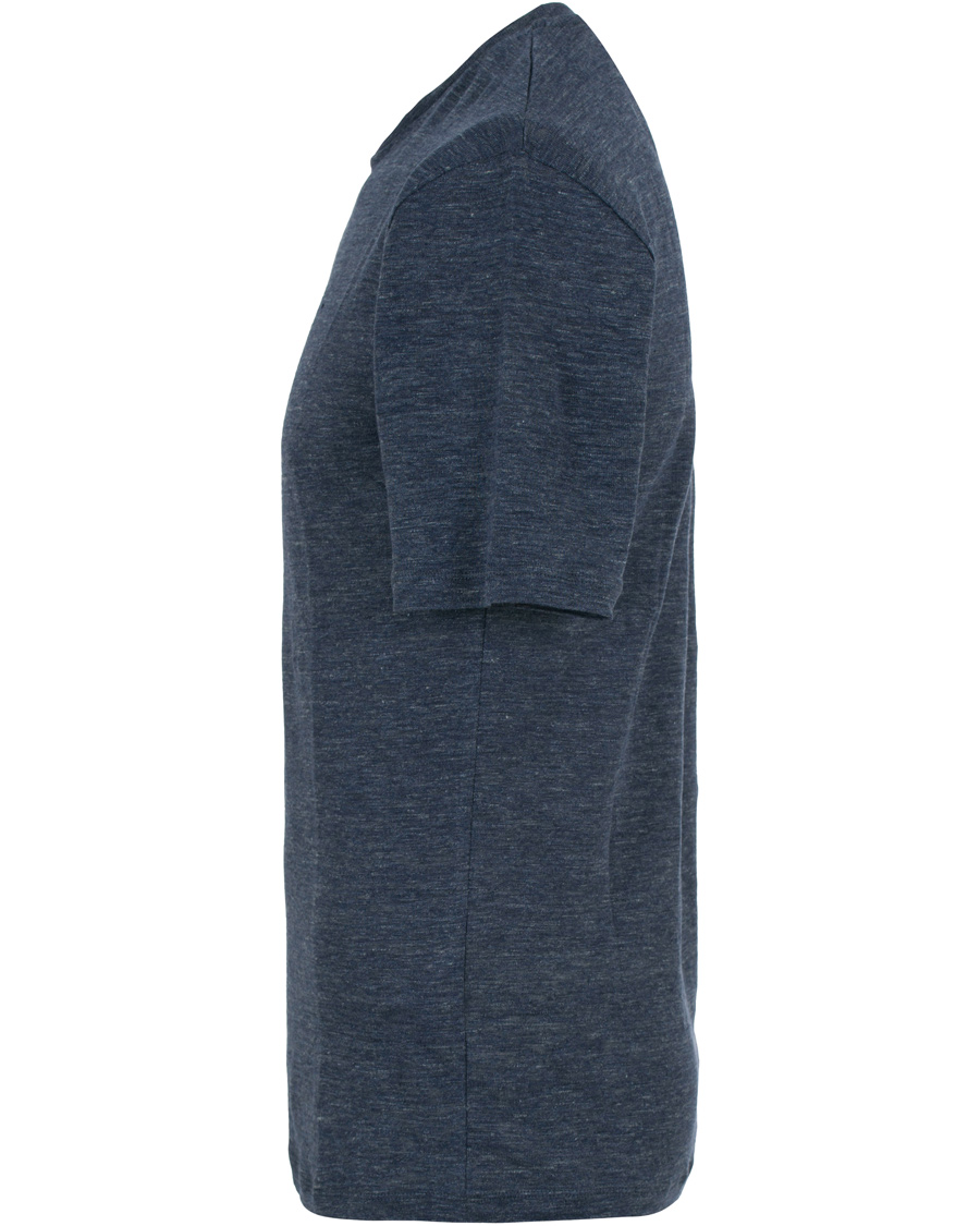 Herr | T-Shirts | GANT Diamond G | Délavé Linen Tee Persian Blue