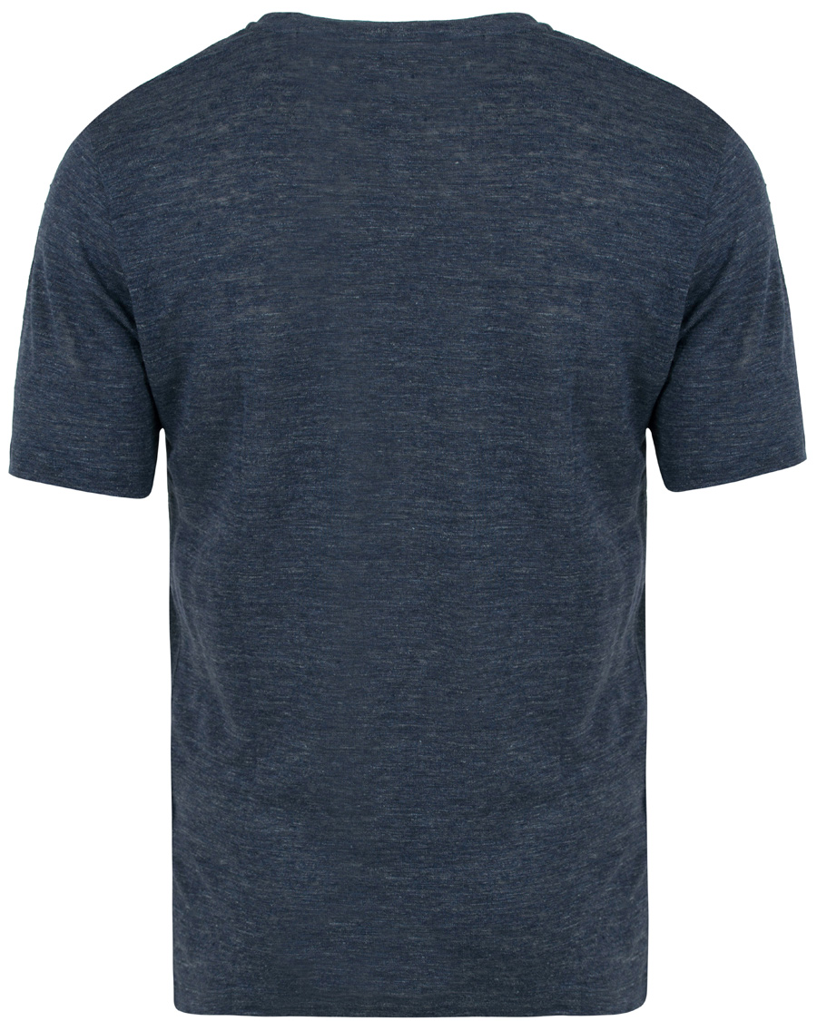 Herr | T-Shirts | GANT Diamond G | Délavé Linen Tee Persian Blue