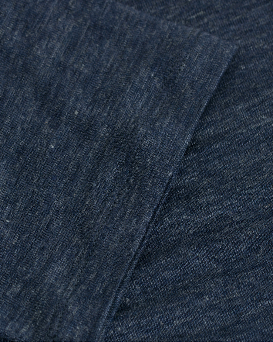 Herr | T-Shirts | GANT Diamond G | Délavé Linen Tee Persian Blue
