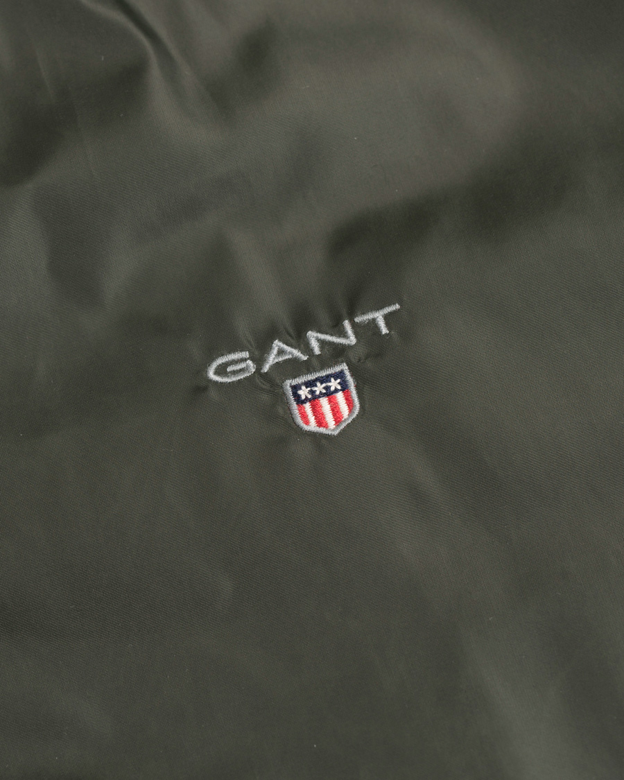 Herr | Jackor | GANT | Airy Nylon Bomber Jacket Pine Green
