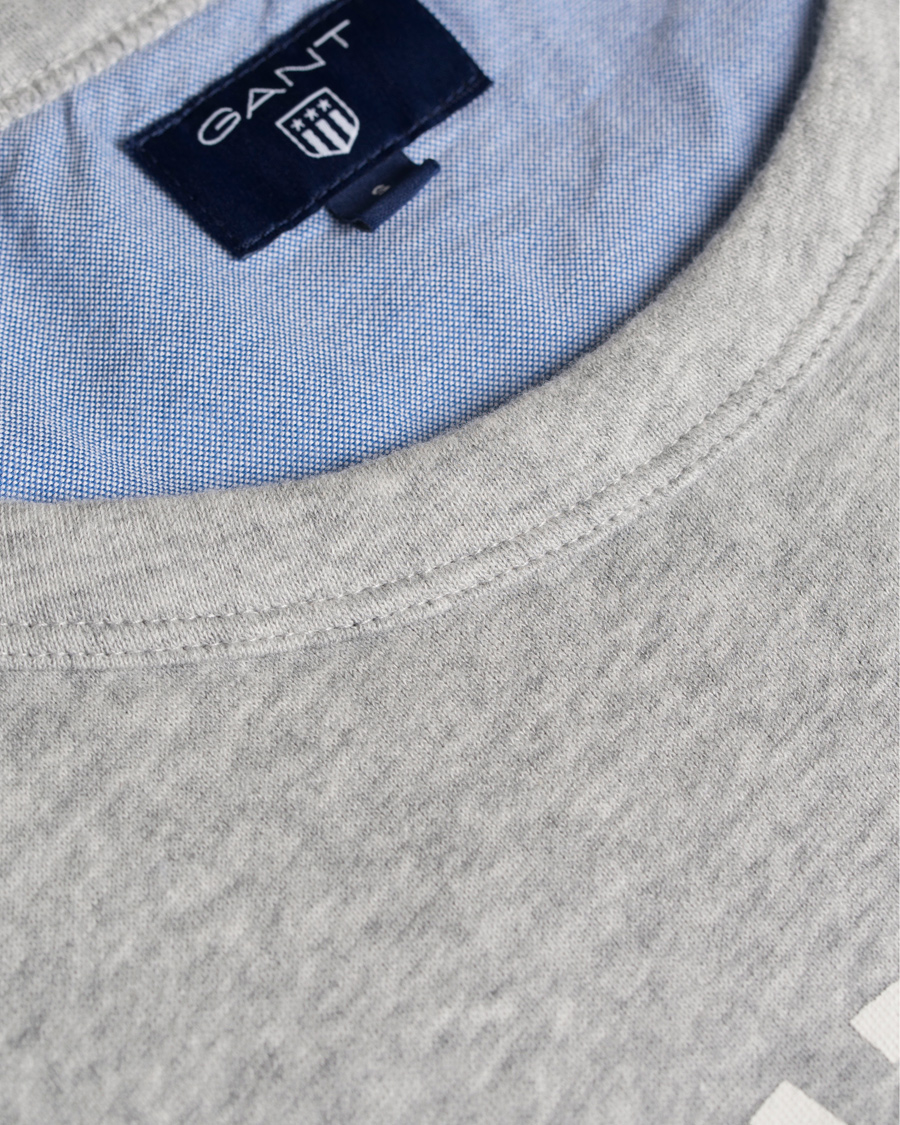 Herr | Tröjor | GANT | New Haven Sweatshirt Grey Melange