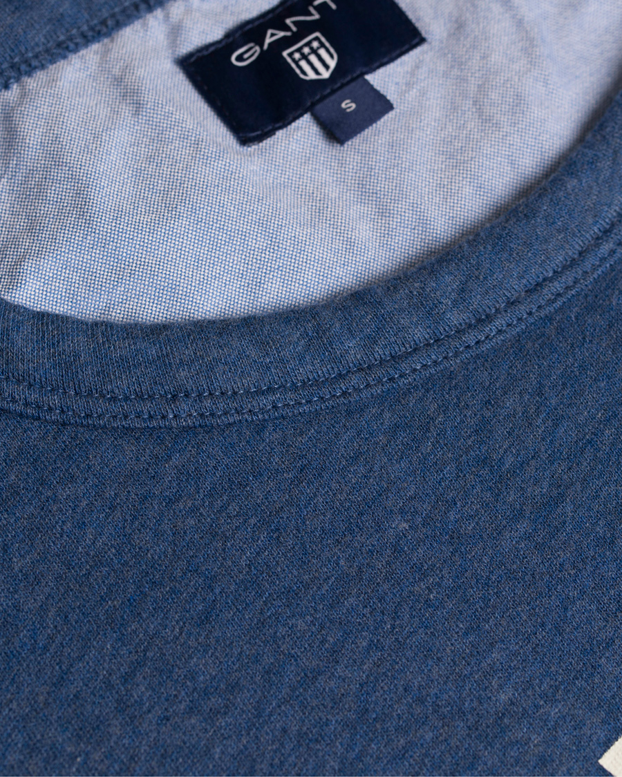 Herr | Tröjor | GANT | New Haven Sweatshirt Blue Melange