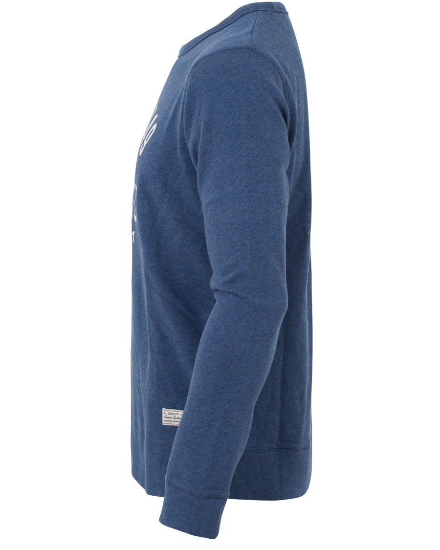 Herr | Tröjor | GANT | New Haven Sweatshirt Blue Melange