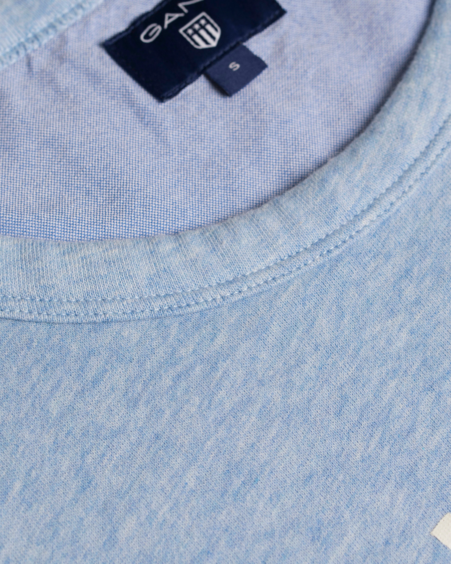Herr | Tröjor | GANT | New Haven Sweatshirt Frost Blue Melange