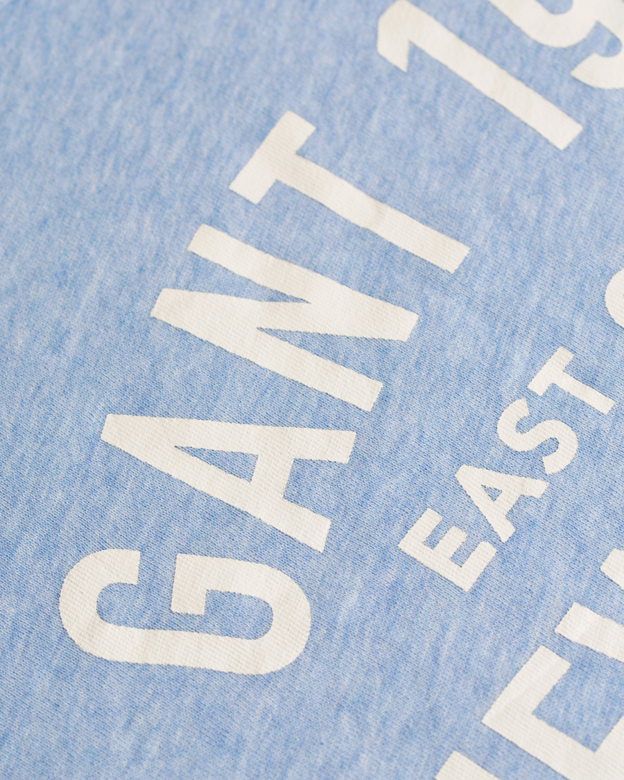 Herr | Tröjor | GANT | New Haven Sweatshirt Frost Blue Melange