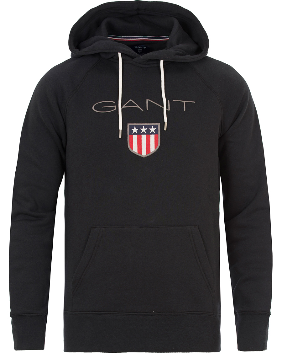 Herr | Tröjor | GANT | Shield Sweat Hoodie Black