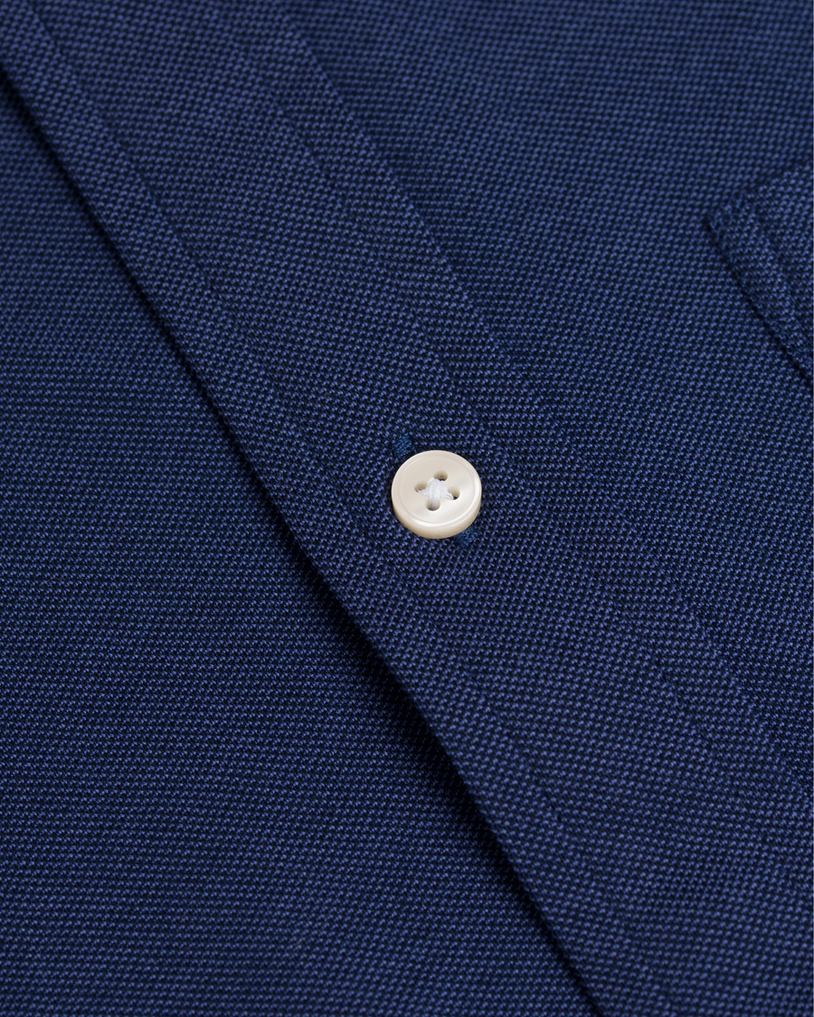 Herr | Skjortor | GANT | Fitted Body Tech Prep Pique Shirt Navy