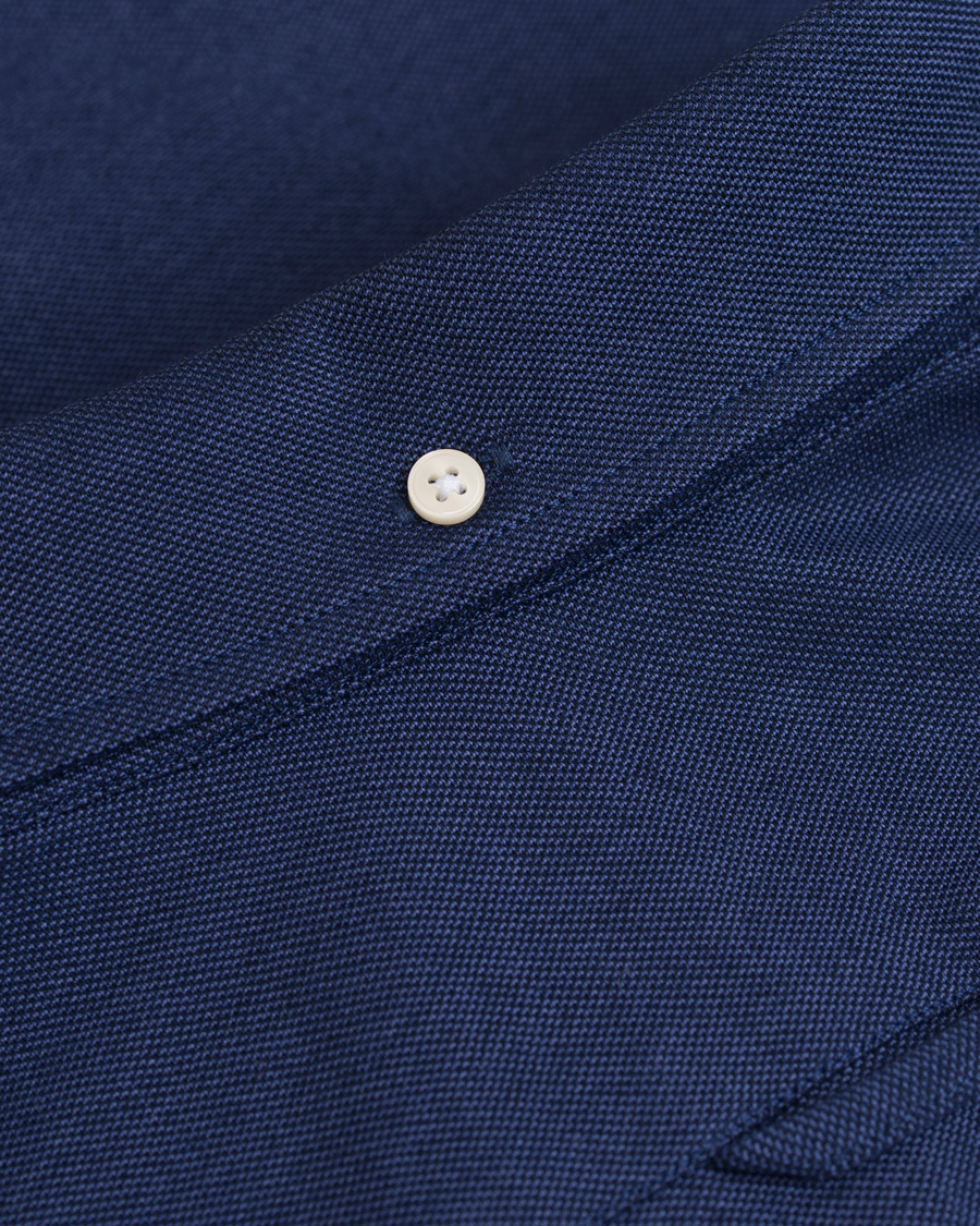 Herr | Skjortor | GANT | Fitted Body Tech Prep Pique Shirt Navy