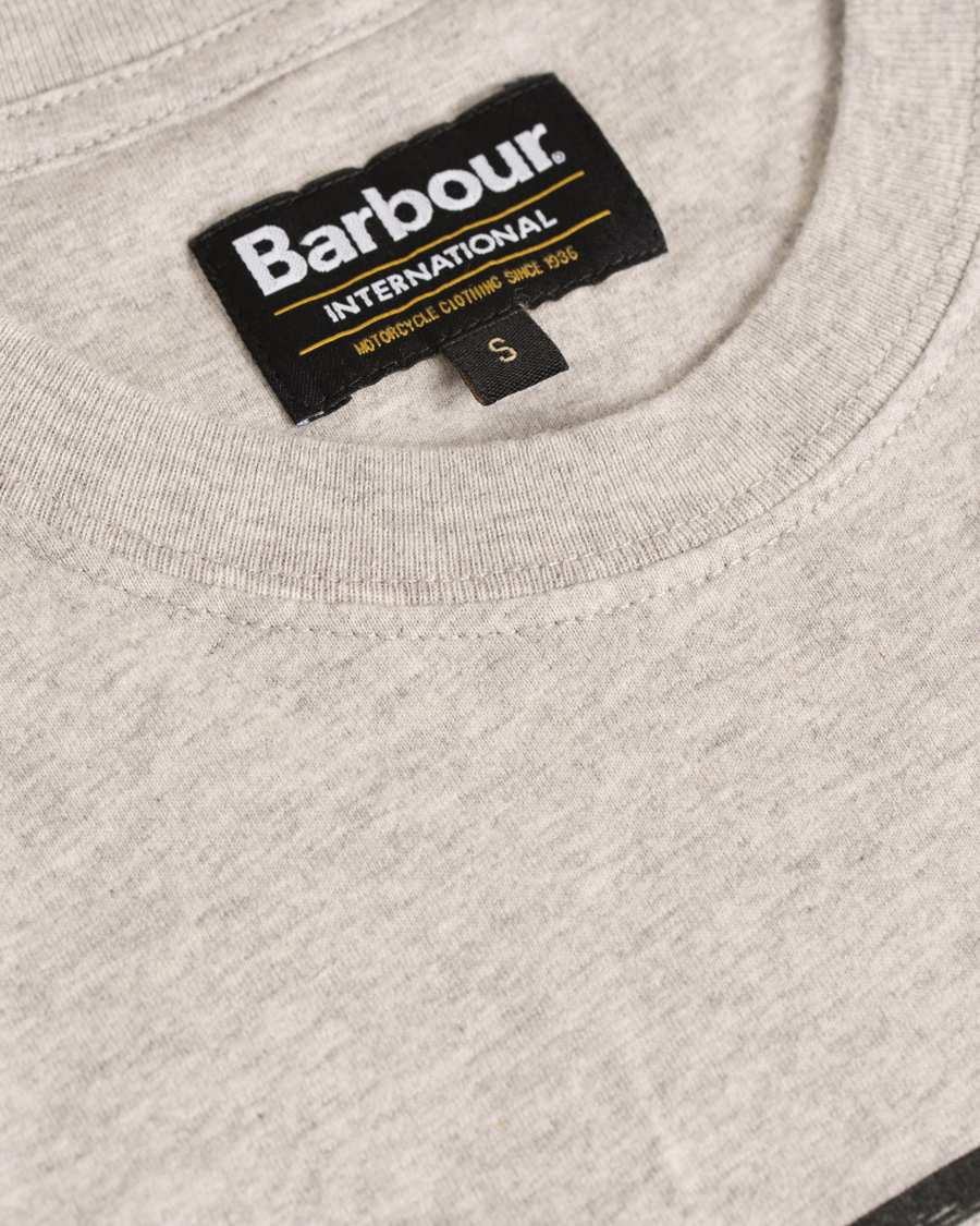 Herr | T-Shirts | Barbour International | Logo Tee Grey Marl