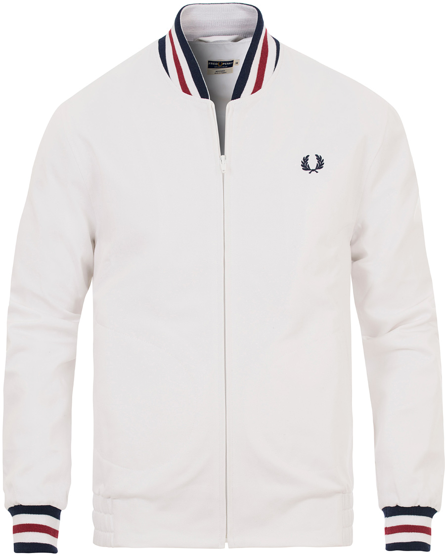 Herr | Jackor | Fred Perry Reissues | Twin Tip Bomber Jacket White