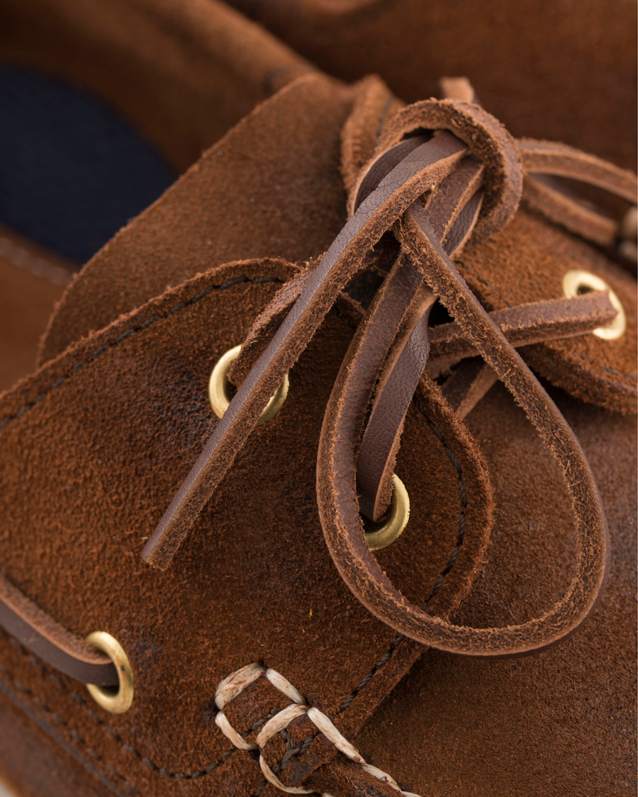 Herr | Henri Lloyd Harbour Waxed Suede Boat Shoe Mid Brown | Henri-Lloyd | Henri Lloyd Harbour Waxed Suede Boat Shoe Mid Brown