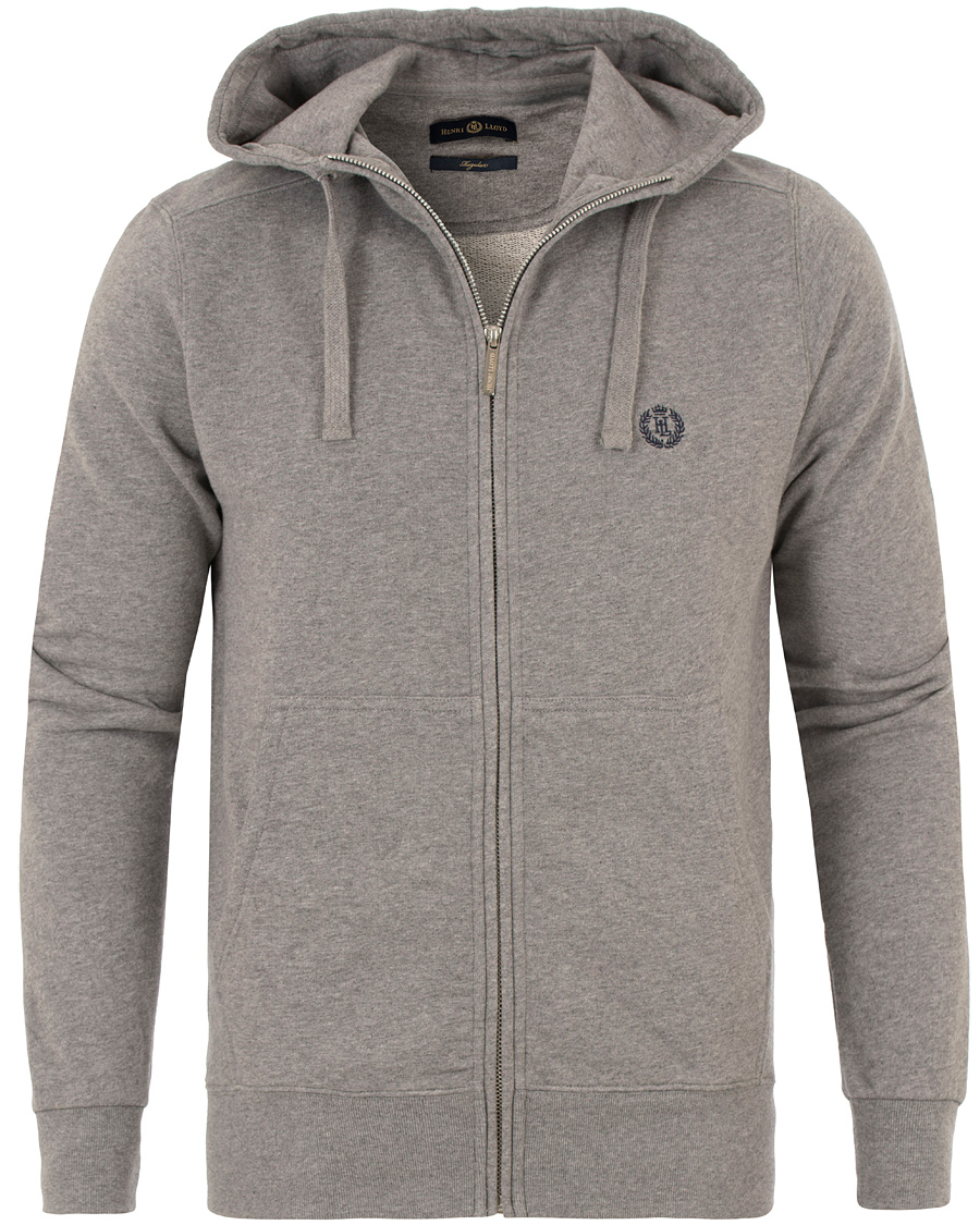 Herr | Tröjor | Henri-Lloyd | Henri Lloyd Bredgar Full Zip Hoodie Grey Marl