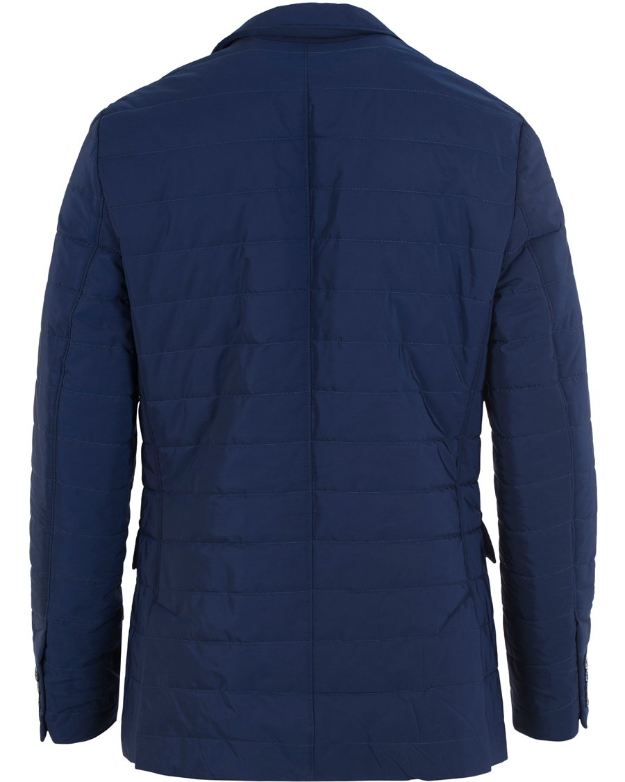 Morris Heritage Water Repellant Quilted Blazer Navy Herr Care of Carl