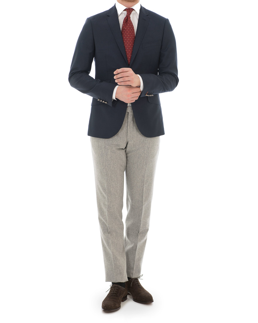Herr | Kavajer | Morris | Charles Wool Club Blazer Navy