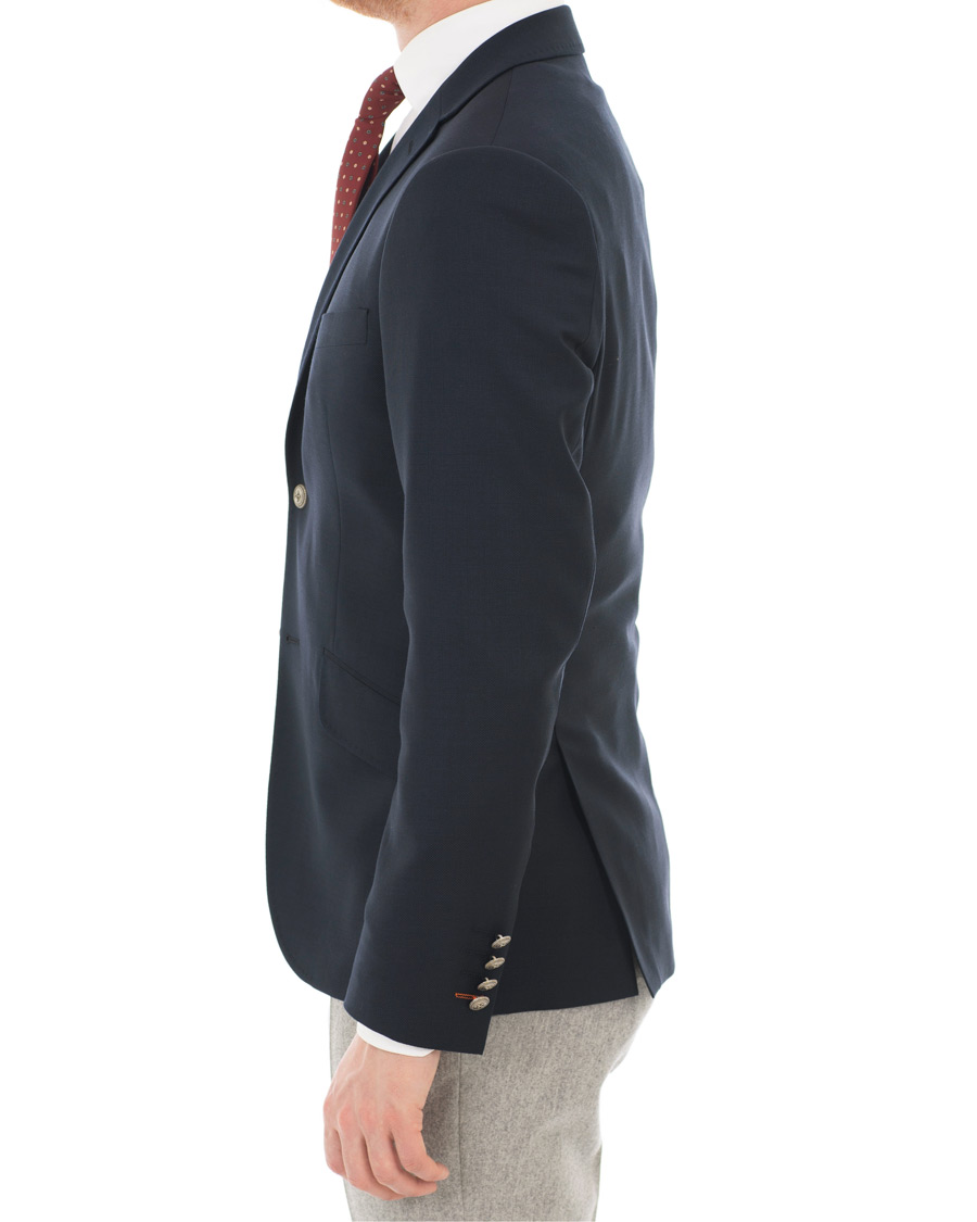 Herr | Kavajer | Morris | Charles Wool Club Blazer Navy