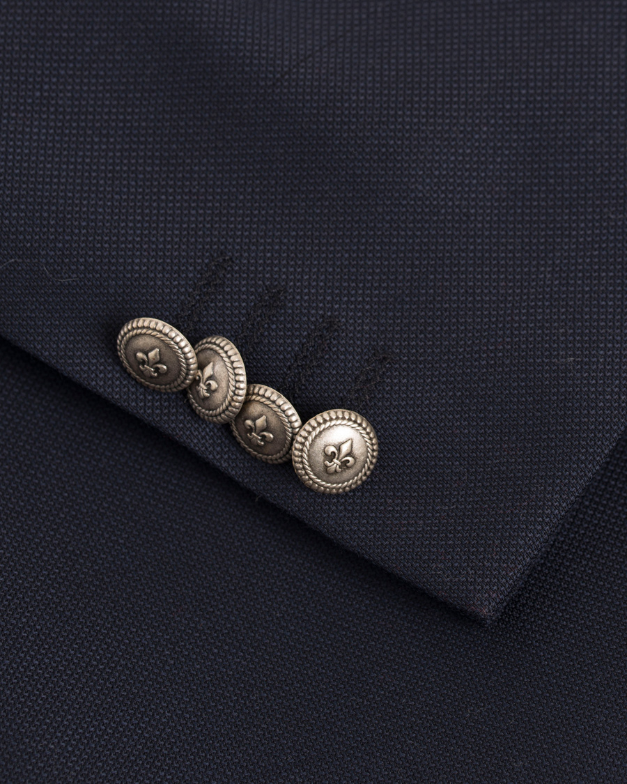 Herr | Kavajer | Morris | Charles Wool Club Blazer Navy