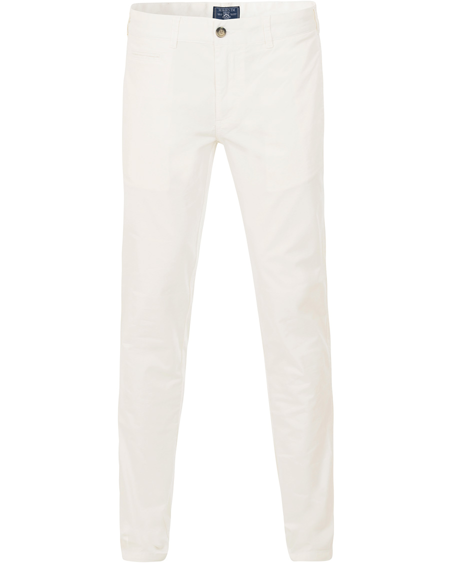 Herr | Byxor | Morris | Light Twill Chino Off White
