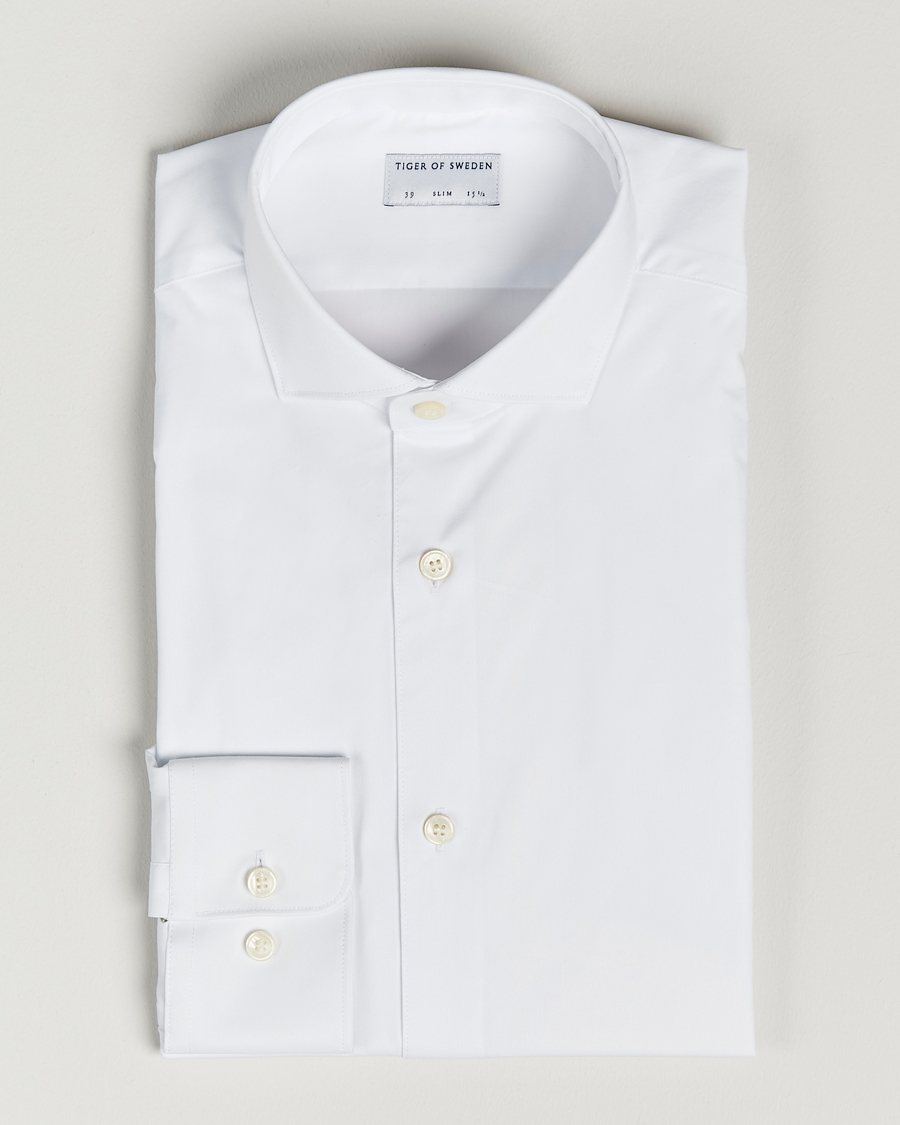 Herr | Skjortor | Tiger of Sweden | Farell 5 Stretch Shirt White