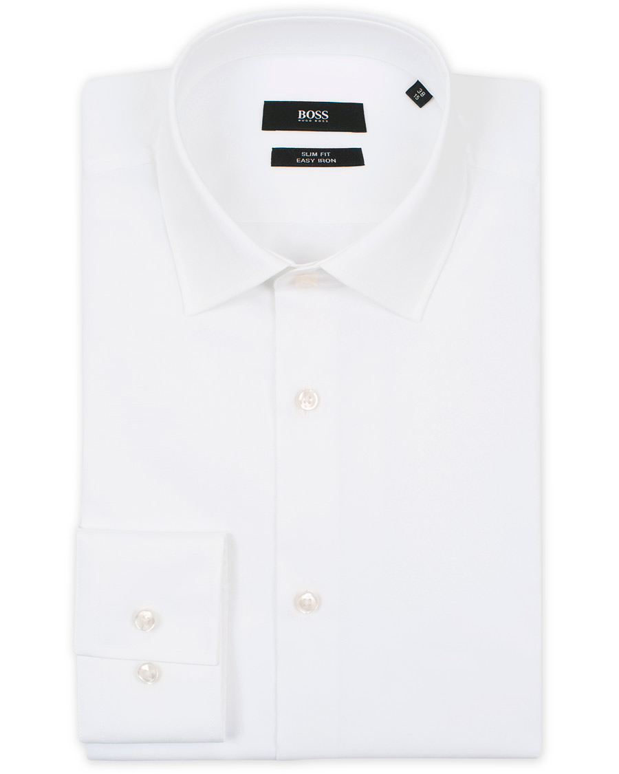 Herr | Skjortor | BOSS BLACK | BOSS Jenno Slim Fit Shirt White