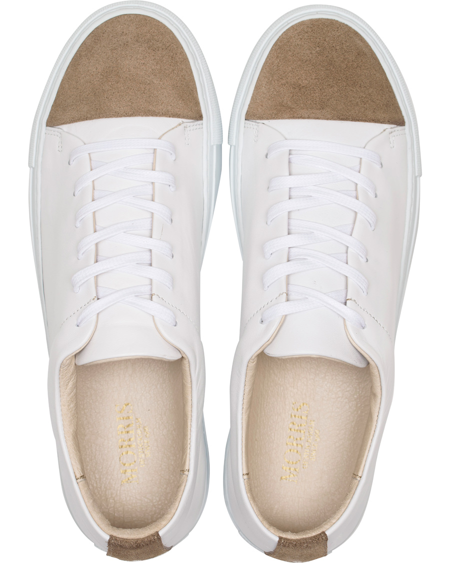 Herr | Morris Heritage Stratford Leather Toe Cap Shoes White | Morris Heritage | Stratford Leather Toe Cap Shoes White