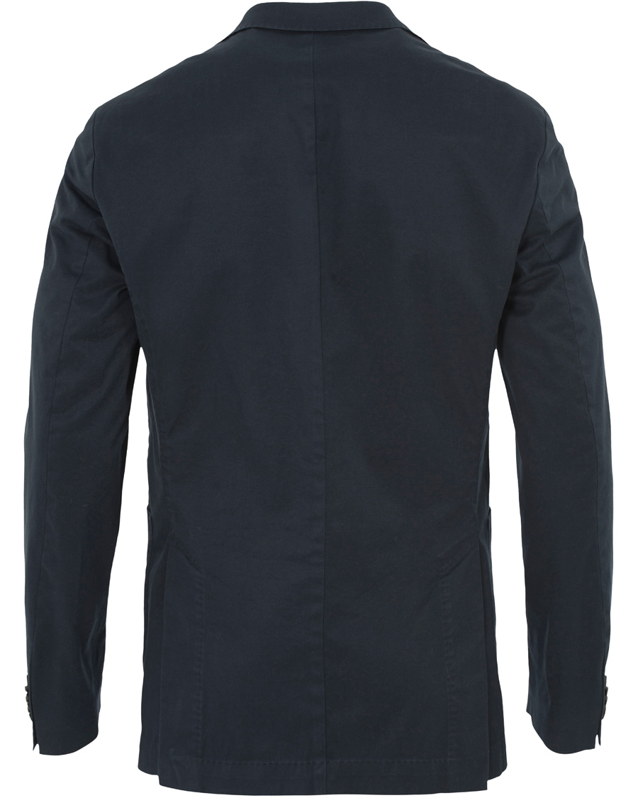 Herr | Kavajer | Oscar Jacobson | Einar Stretch Cotton Patch Pocket Navy