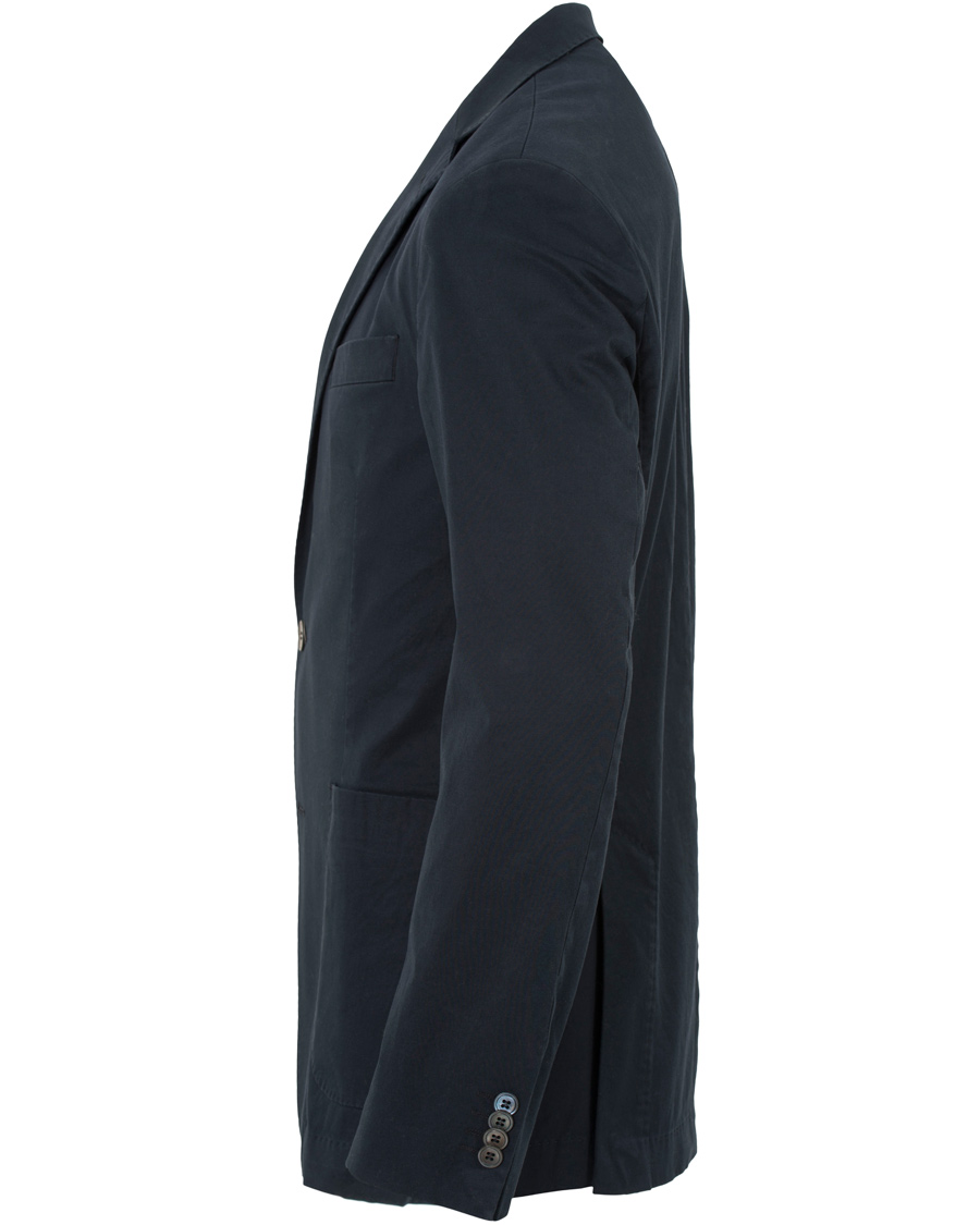 Herr | Kavajer | Oscar Jacobson | Einar Stretch Cotton Patch Pocket Navy