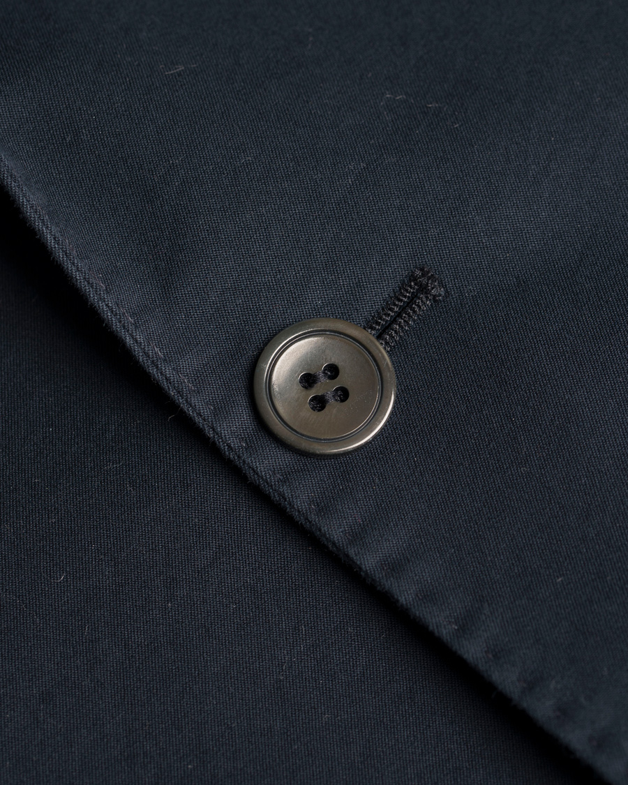 Herr | Kavajer | Oscar Jacobson | Einar Stretch Cotton Patch Pocket Navy