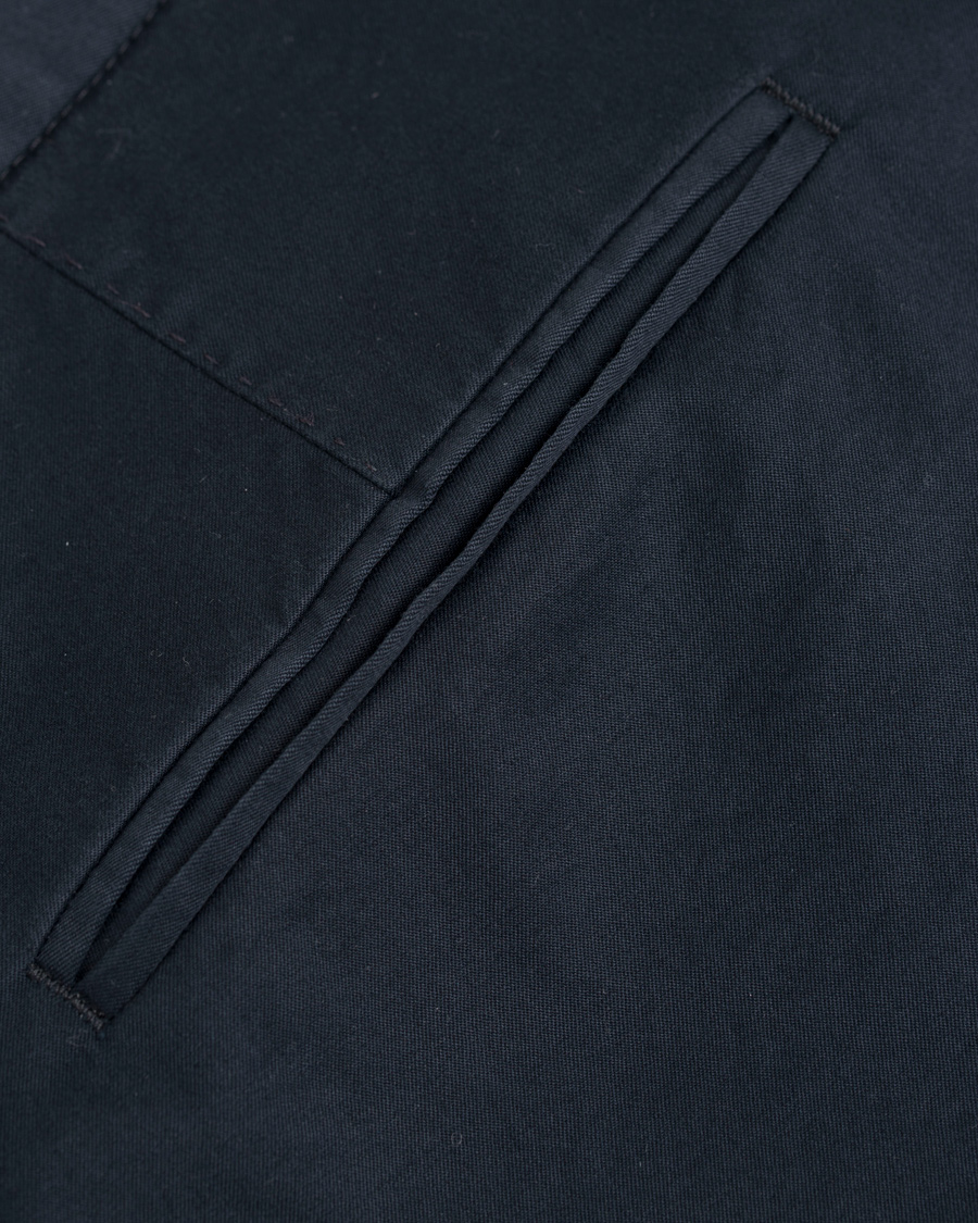 Herr | Byxor | Oscar Jacobson | Denzel Stretch Cotton Trousers Navy