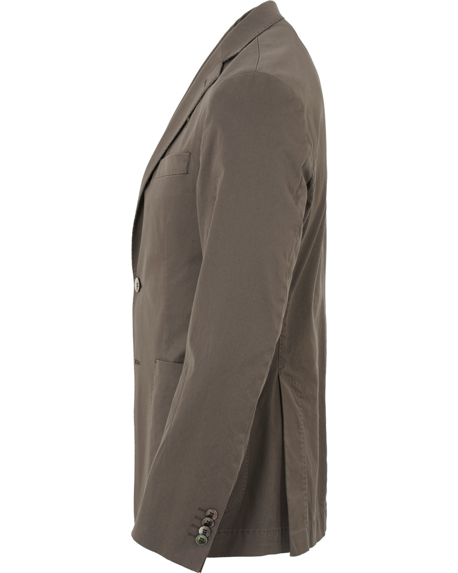Herr | Kavajer | Oscar Jacobson | Einar Stretch Cotton Patch Pocket Olive Green