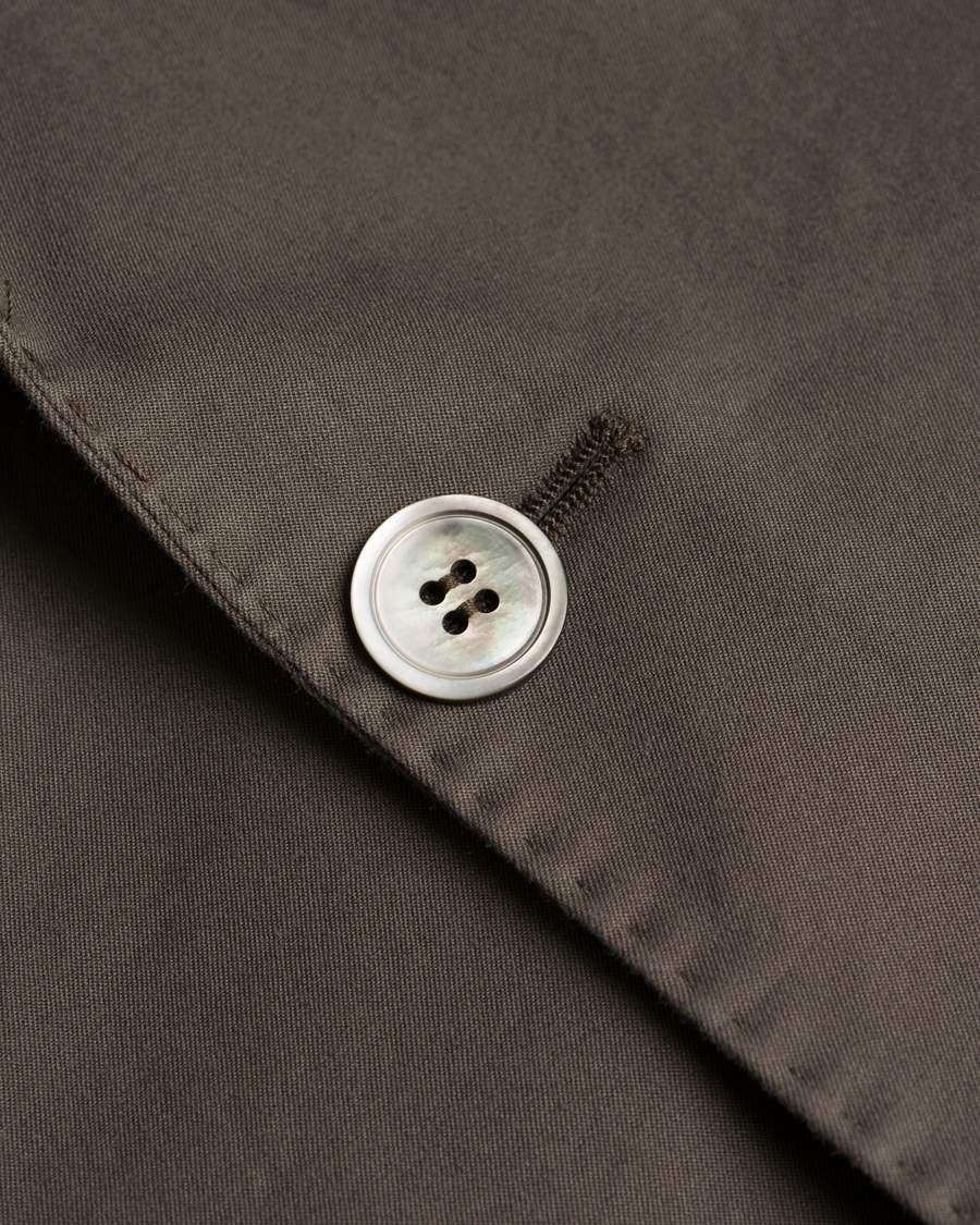 Herr | Kavajer | Oscar Jacobson | Einar Stretch Cotton Patch Pocket Olive Green