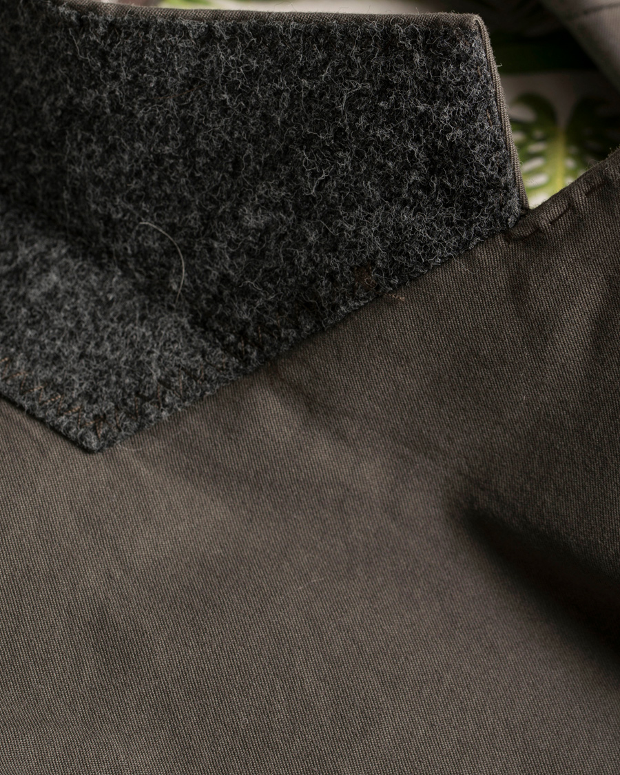 Herr | Kavajer | Oscar Jacobson | Einar Stretch Cotton Patch Pocket Olive Green