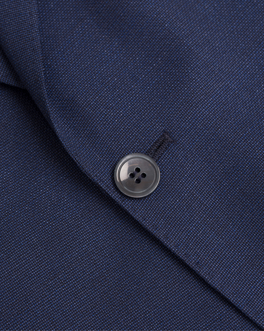 Herr | Kostymer | Oscar Jacobson | Elmer Peak Lapel Suit Blue