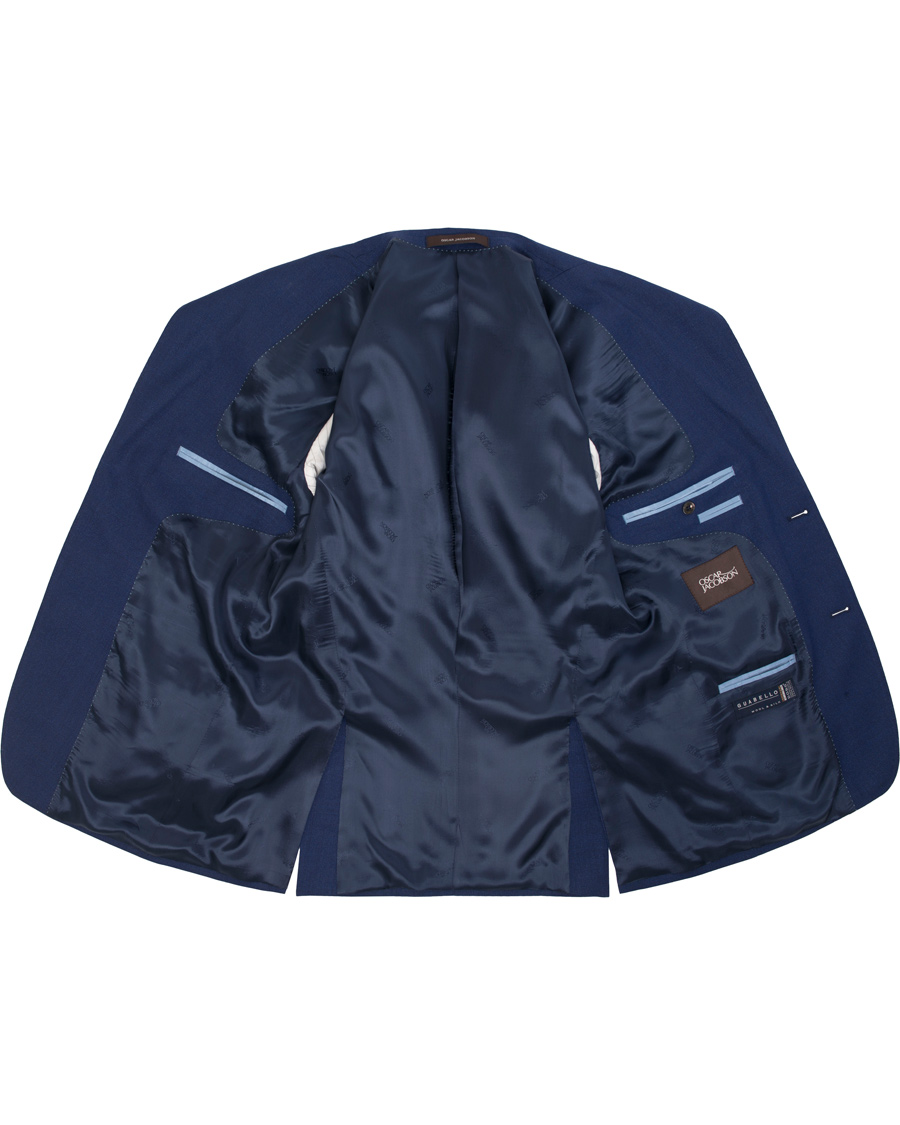Herr | Kostymer | Oscar Jacobson | Elmer Peak Lapel Suit Blue