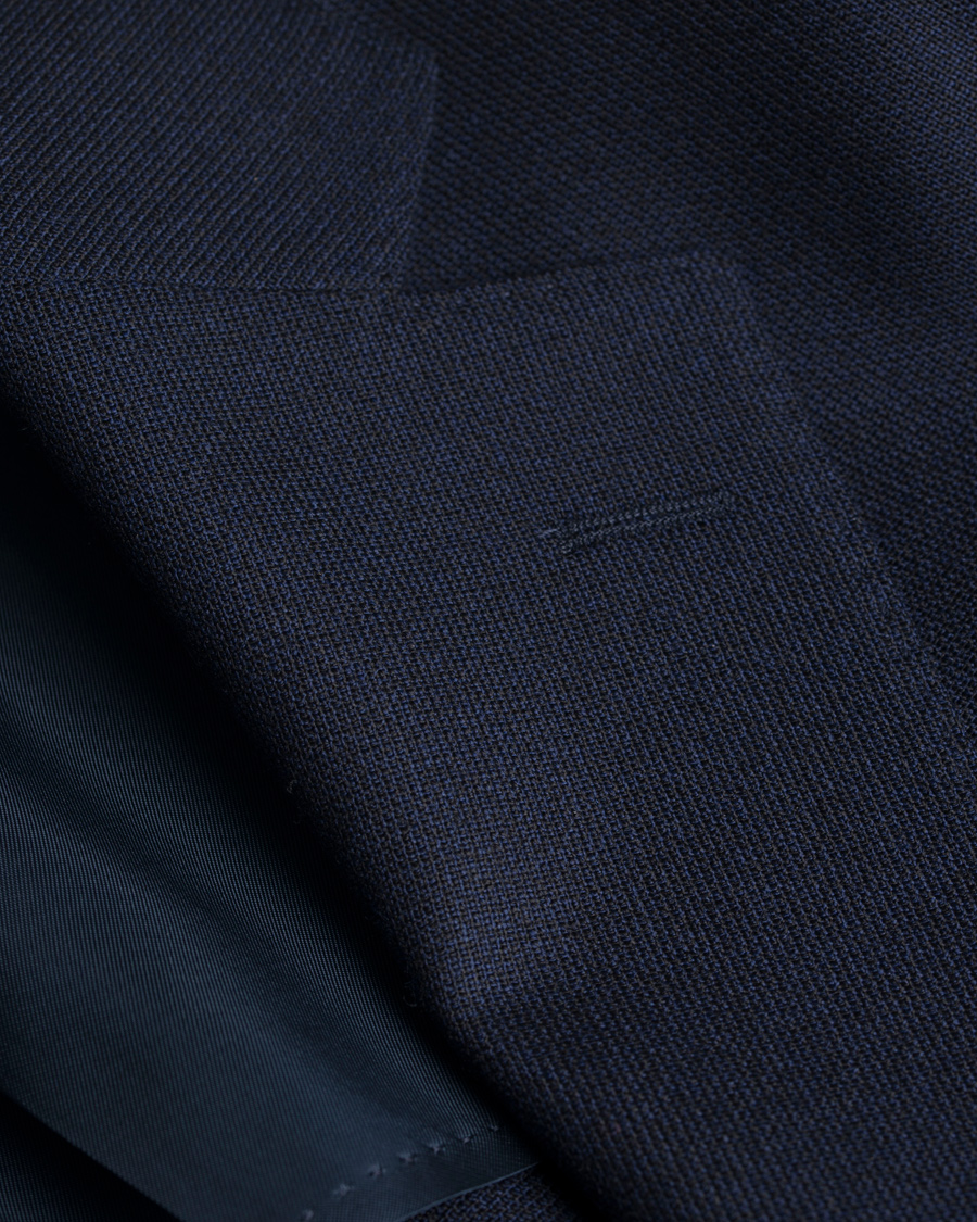 Herr | Kavajer | Oscar Jacobson | Epic Jersey Unconstucted Wool Stretch Blazer Navy