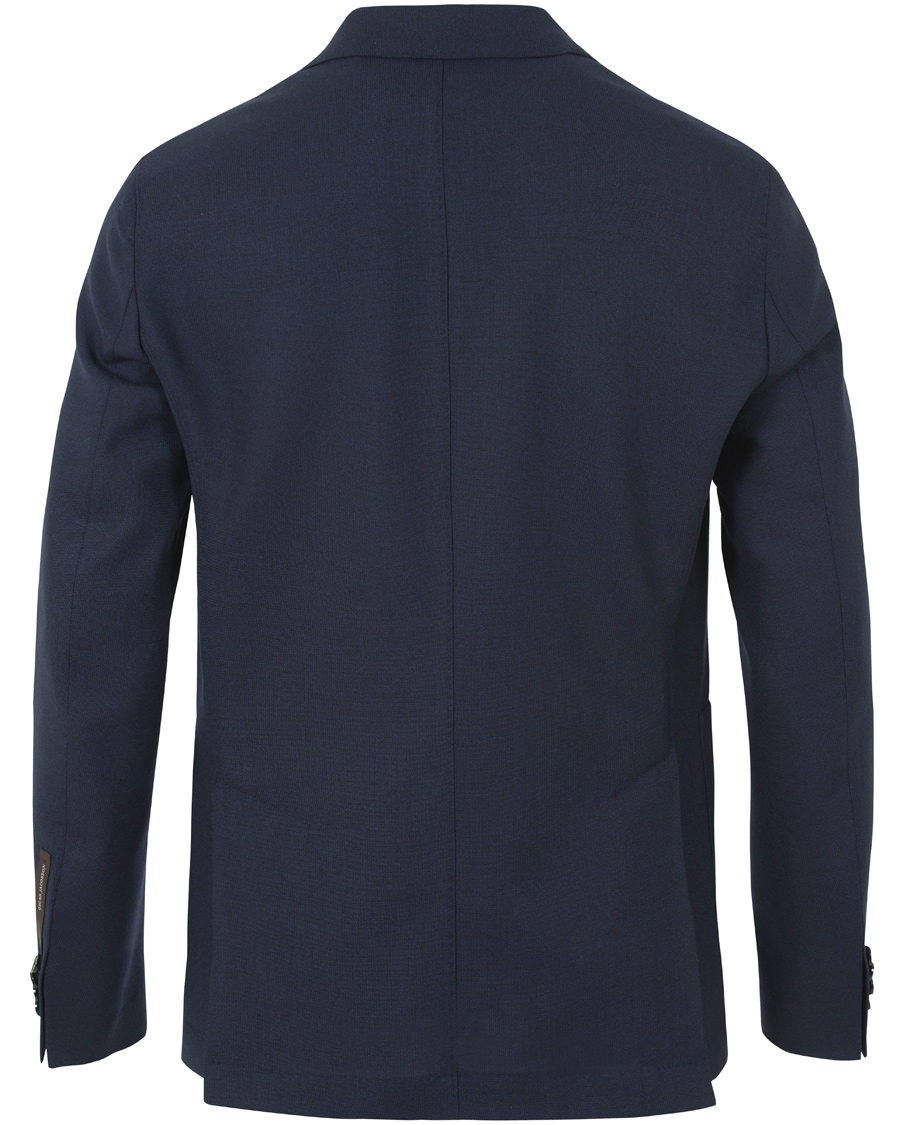Herr | Kavajer | Oscar Jacobson | Epic Jersey Unconstucted Wool Stretch Blazer Navy