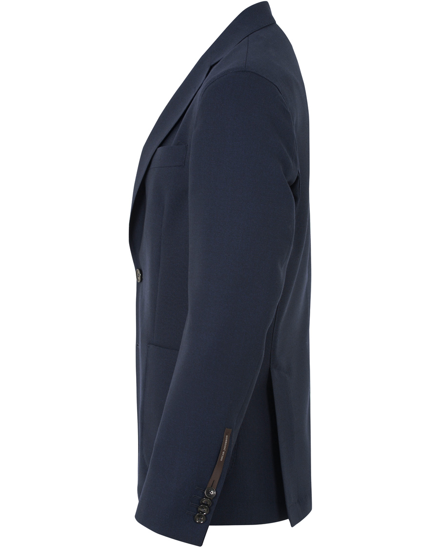 Herr | Kavajer | Oscar Jacobson | Epic Jersey Unconstucted Wool Stretch Blazer Navy