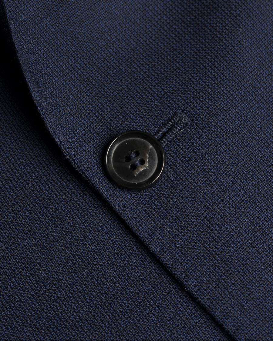 Herr | Kavajer | Oscar Jacobson | Epic Jersey Unconstucted Wool Stretch Blazer Navy