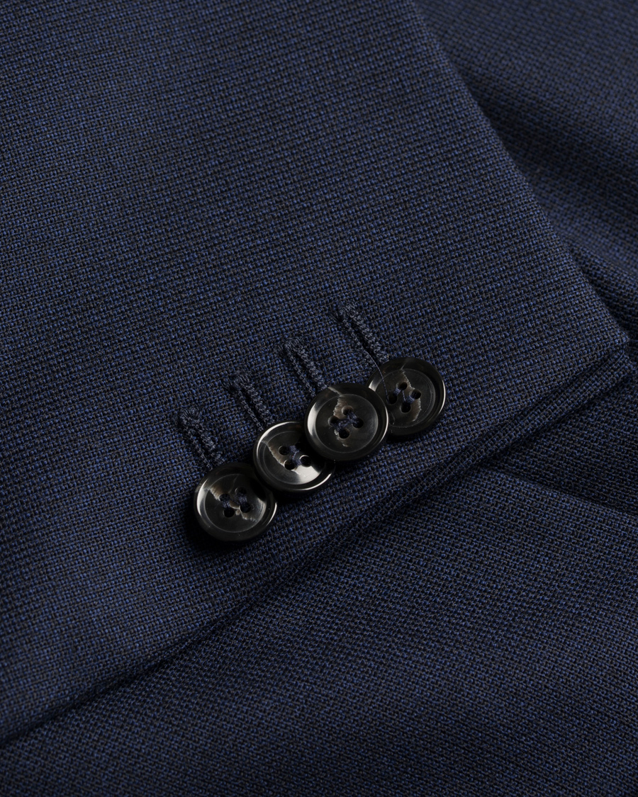 Herr | Kavajer | Oscar Jacobson | Epic Jersey Unconstucted Wool Stretch Blazer Navy