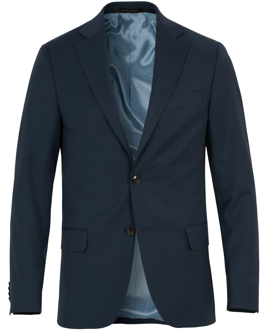 Herr | Kostymer | Oscar Jacobson | Edmund Wool Stretch Suit Blue