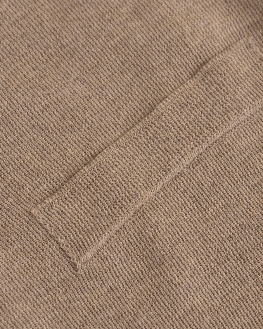 Herr | Tröjor | Oscar Jacobson | Tailor Extrafine Merino Wool Waistcoat Beige