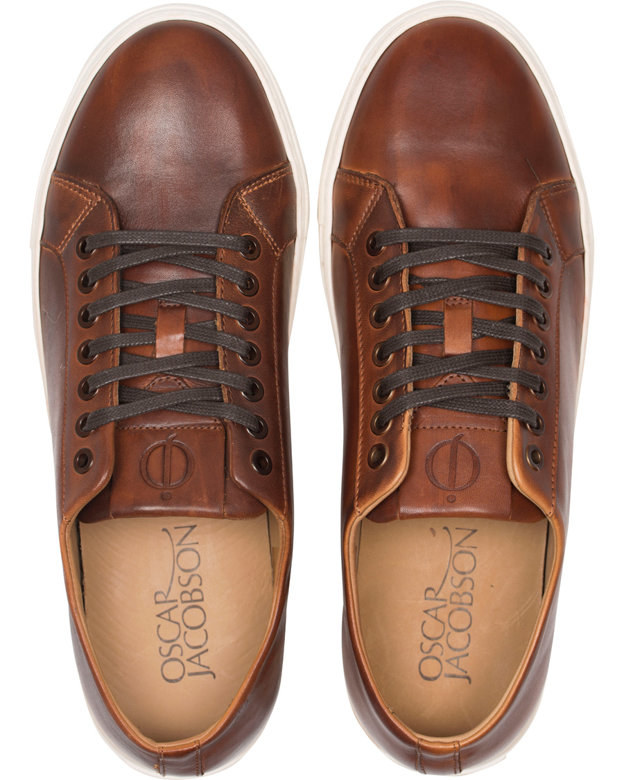 Herr | Oscar Jacobson Phoenix Leather Sneaker Dark Brown | Oscar Jacobson | Phoenix Leather Sneaker Dark Brown