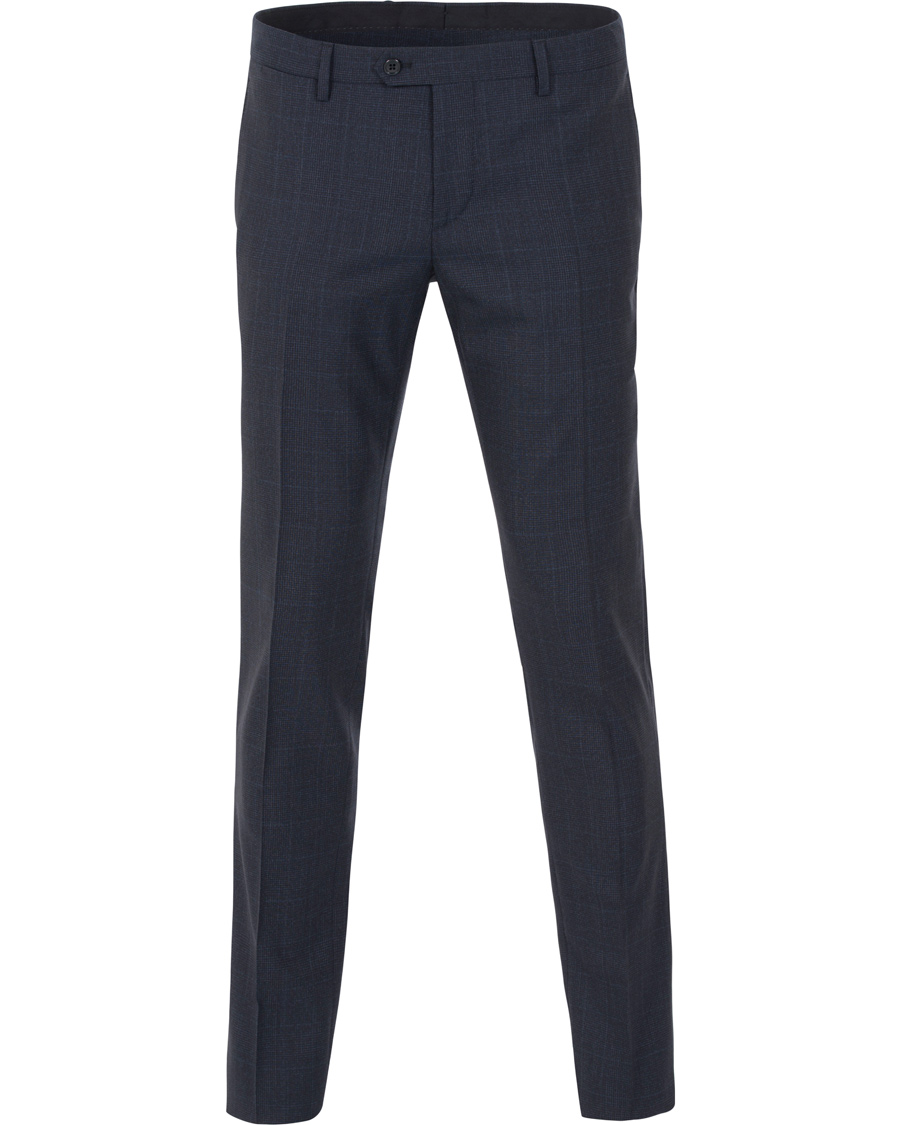 Herr | Kostymer | Lardini | Wool Tonal Check Suit Navy