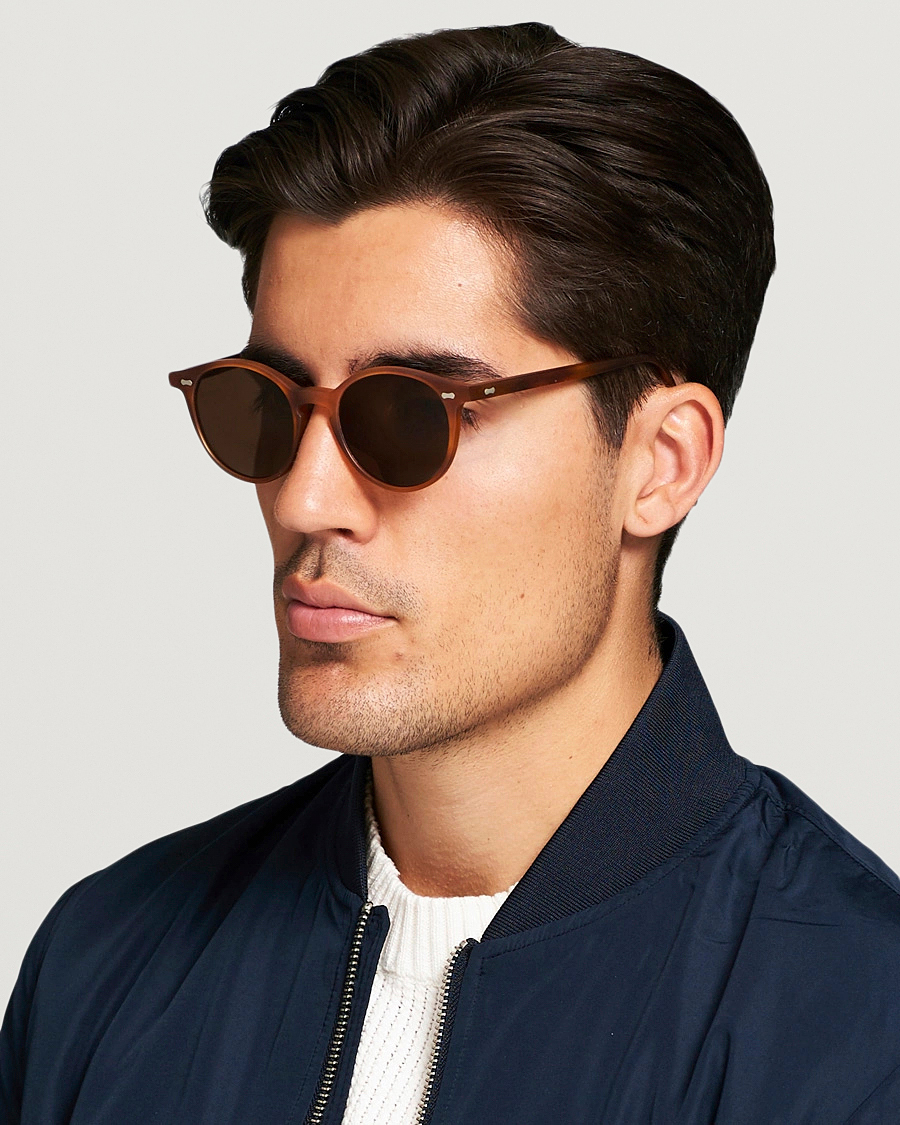 Herr | Runda solglasögon | TBD Eyewear | Cran Sunglasses Matte Classic Tortoise